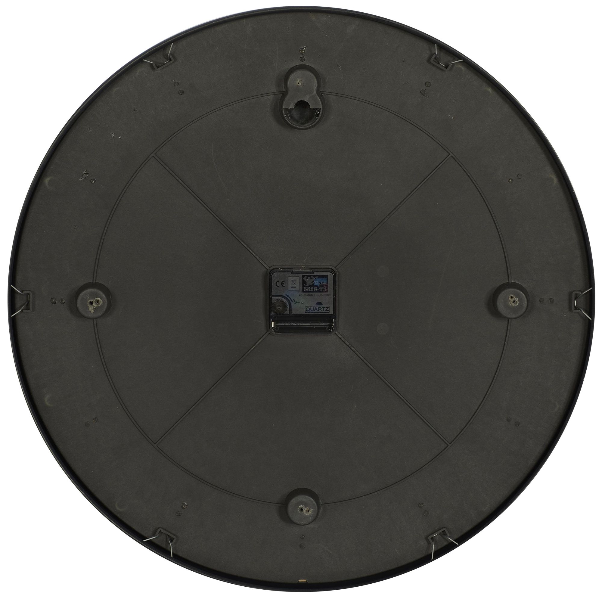 Image 6 Dark Blue Glass Contemporary Wall Clock, 20" x 3" x 20" more views