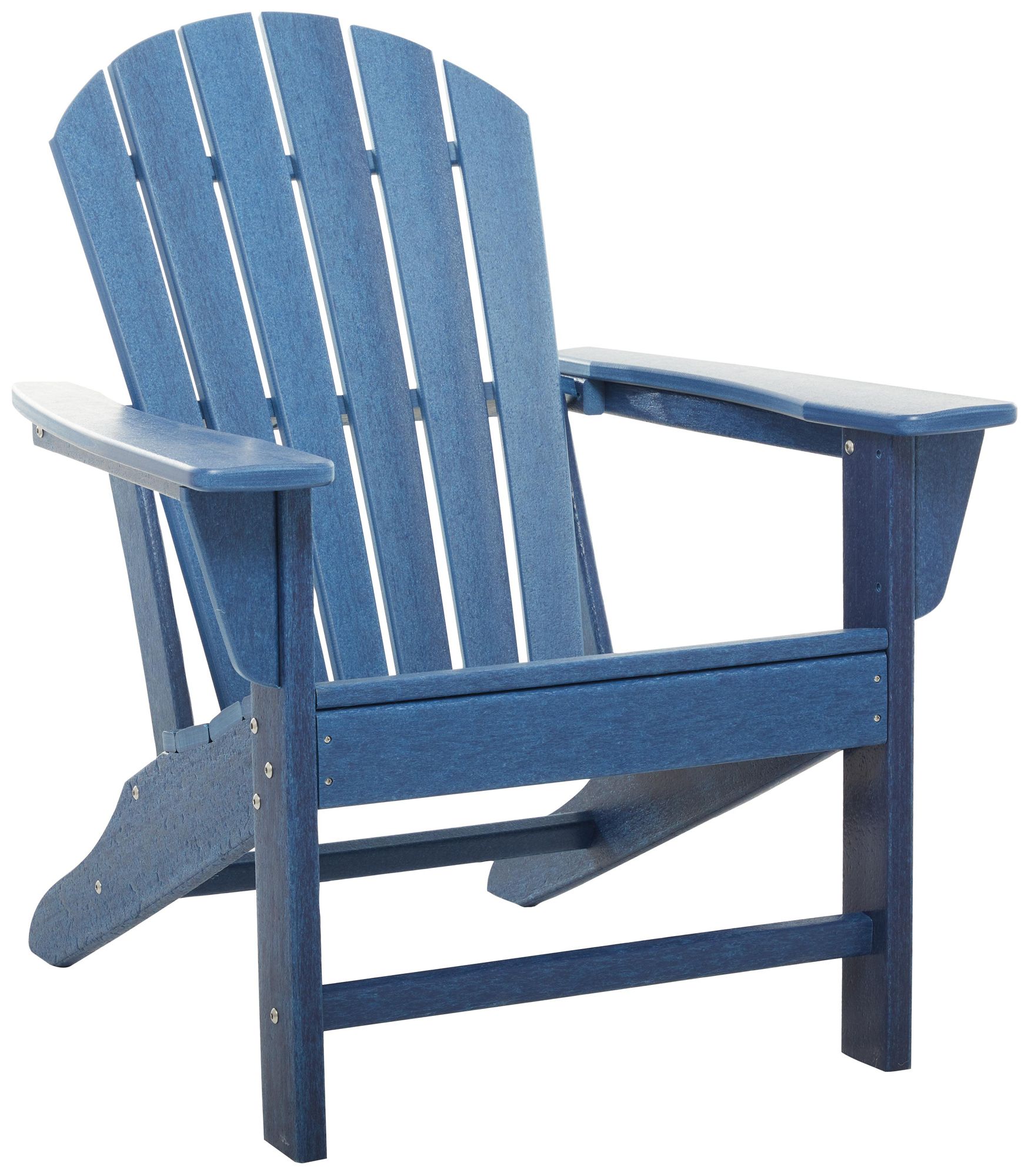 Image 2 Dark Blue Resin Traditional Adirondack Chair, 31" x 32" x 38"