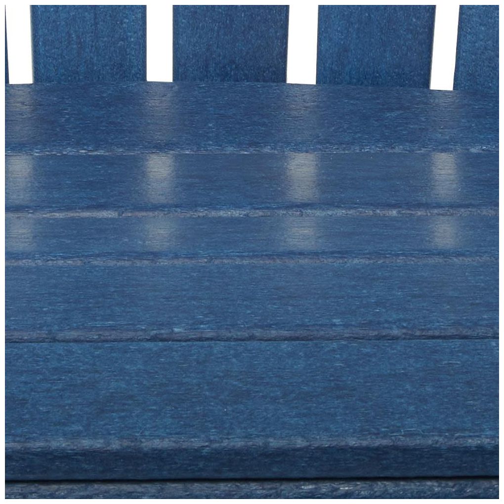 Dark Blue Resin Traditional Adirondack Chair, 31" x 32" x 38"
