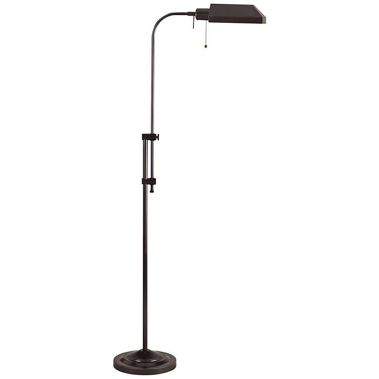 Dark Bronze Adjustable Pole Pharmacy Metal Floor Lamp