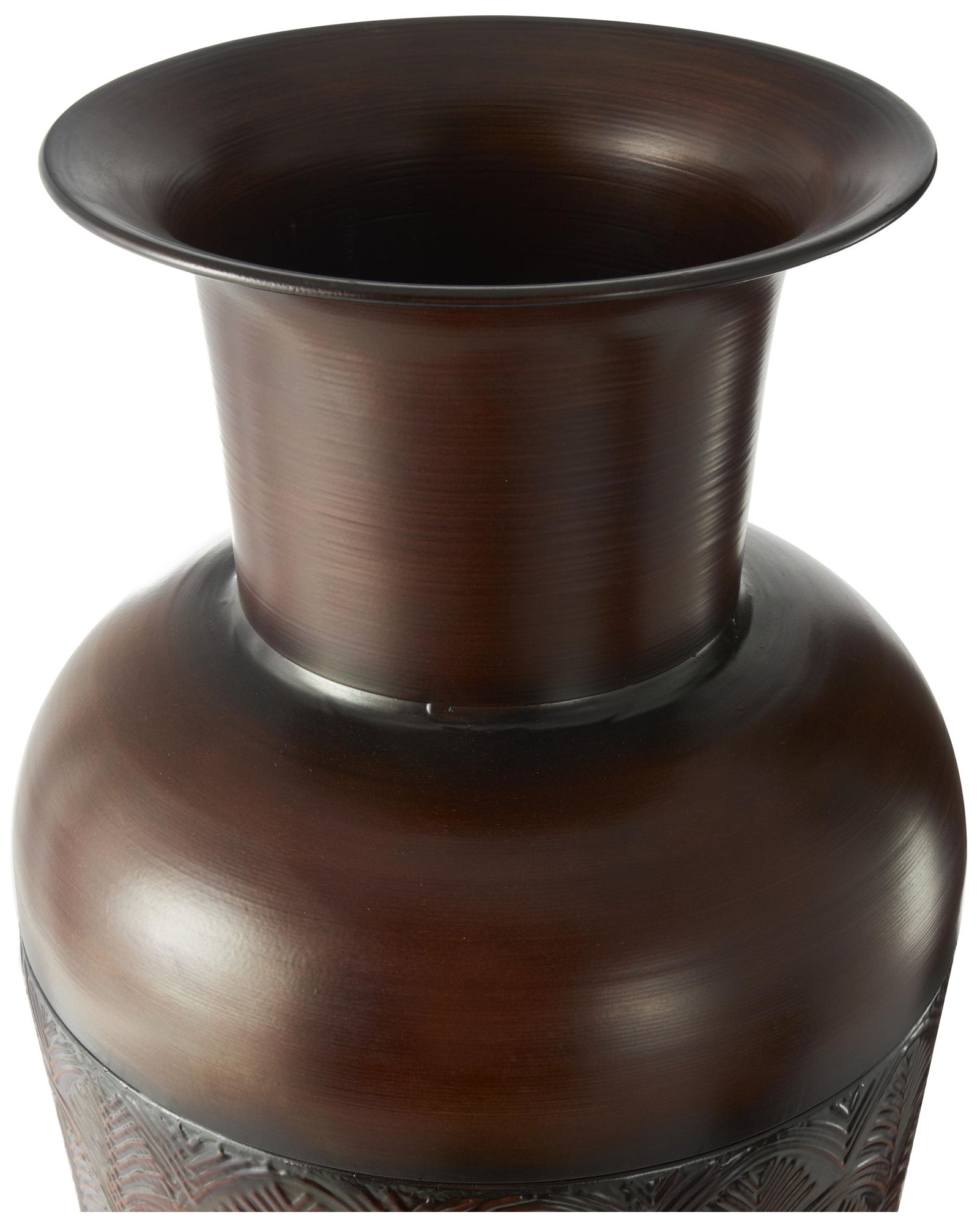 Image 3 Dark Brown Metal Traditional Vase, S/3 53", 40", 27"H more views