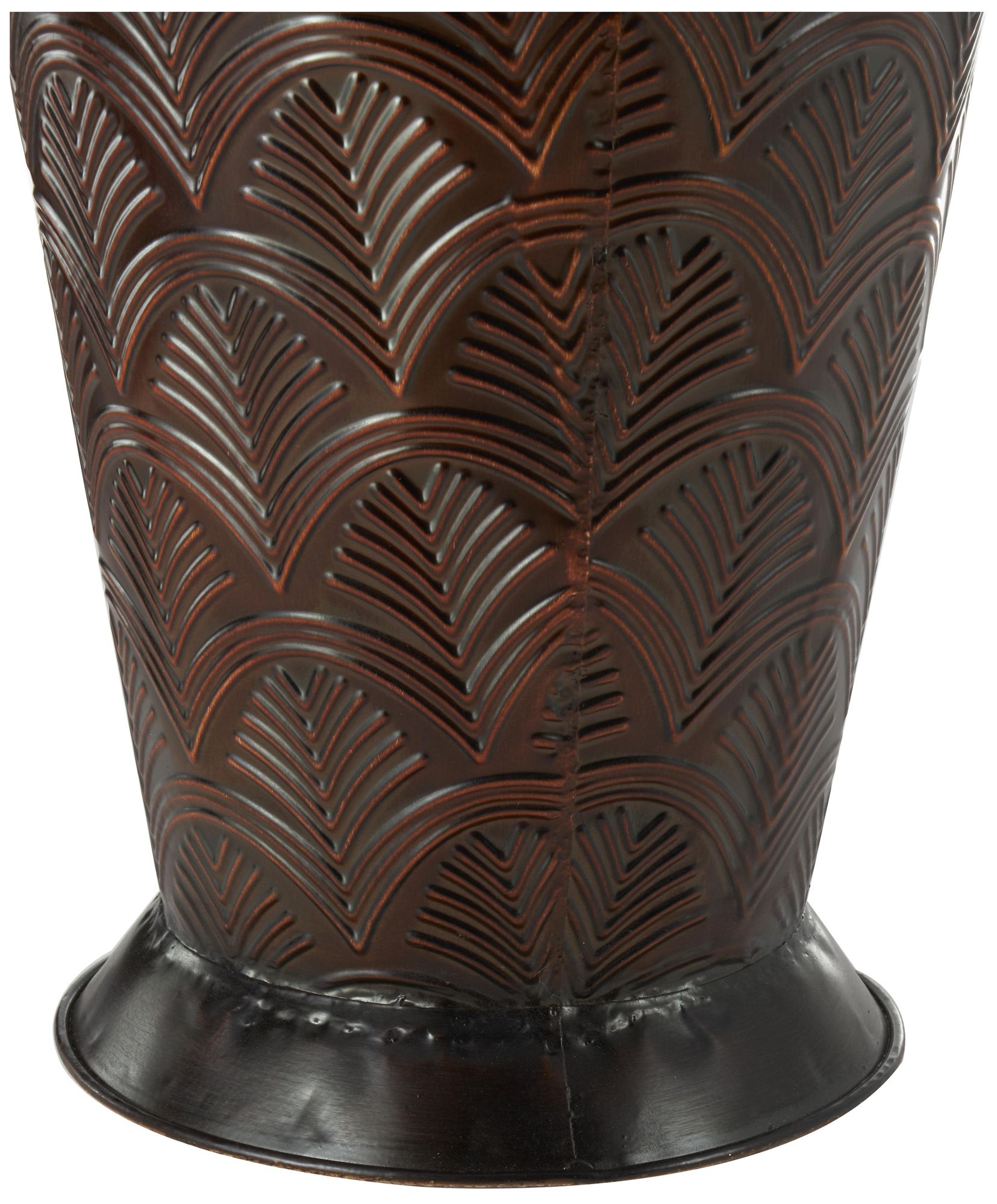 Image 4 Dark Brown Metal Traditional Vase, S/3 53", 40", 27"H more views