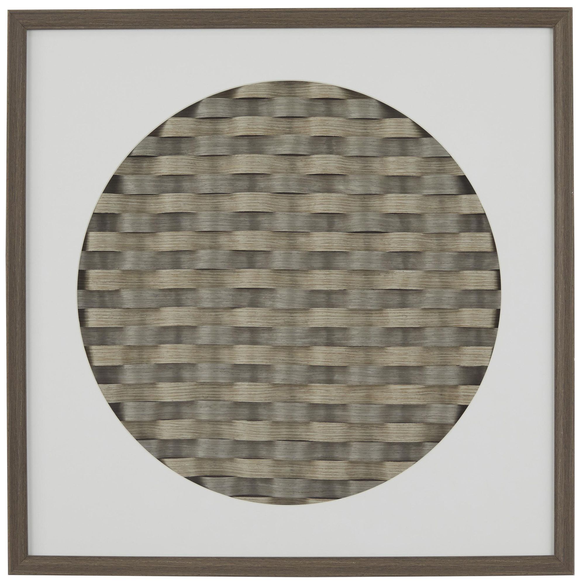 Image 2 Dark Brown Paper Contemporary Shadow Box, 24" x 2" x 24"