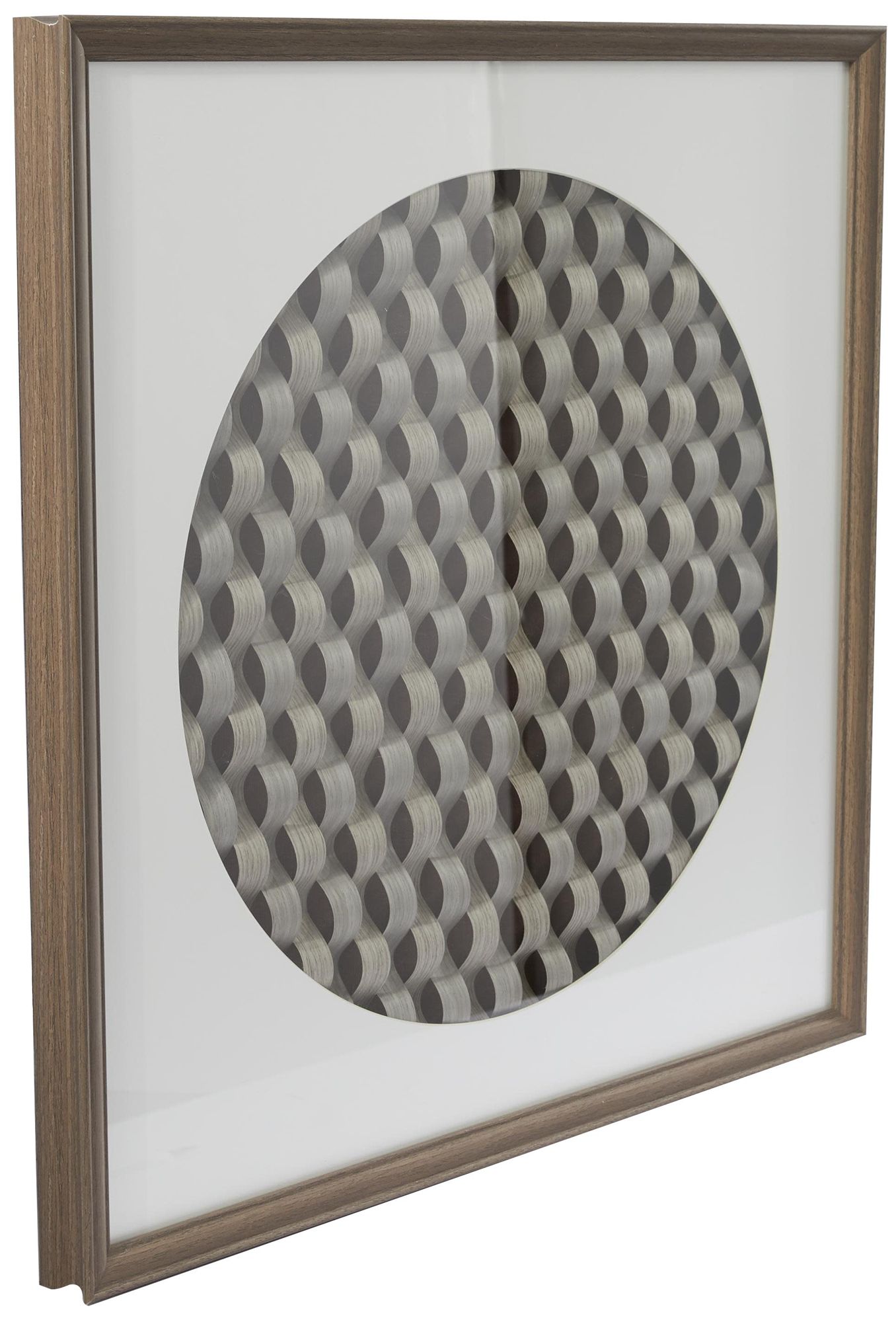 Image 5 Dark Brown Paper Contemporary Shadow Box, 24" x 2" x 24" more views