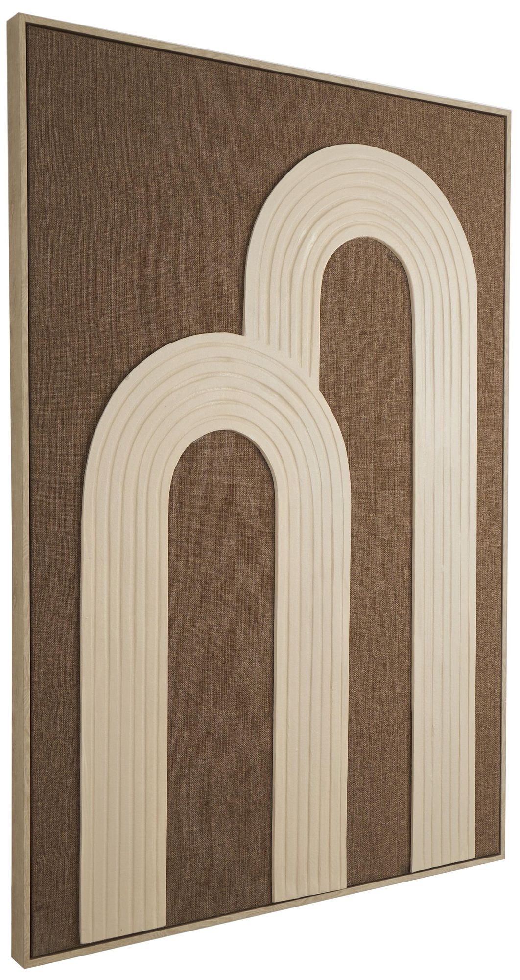 Image 6 Dark Brown Polyester Modern Framed Wall Art, 33" x 2" x 49" more views