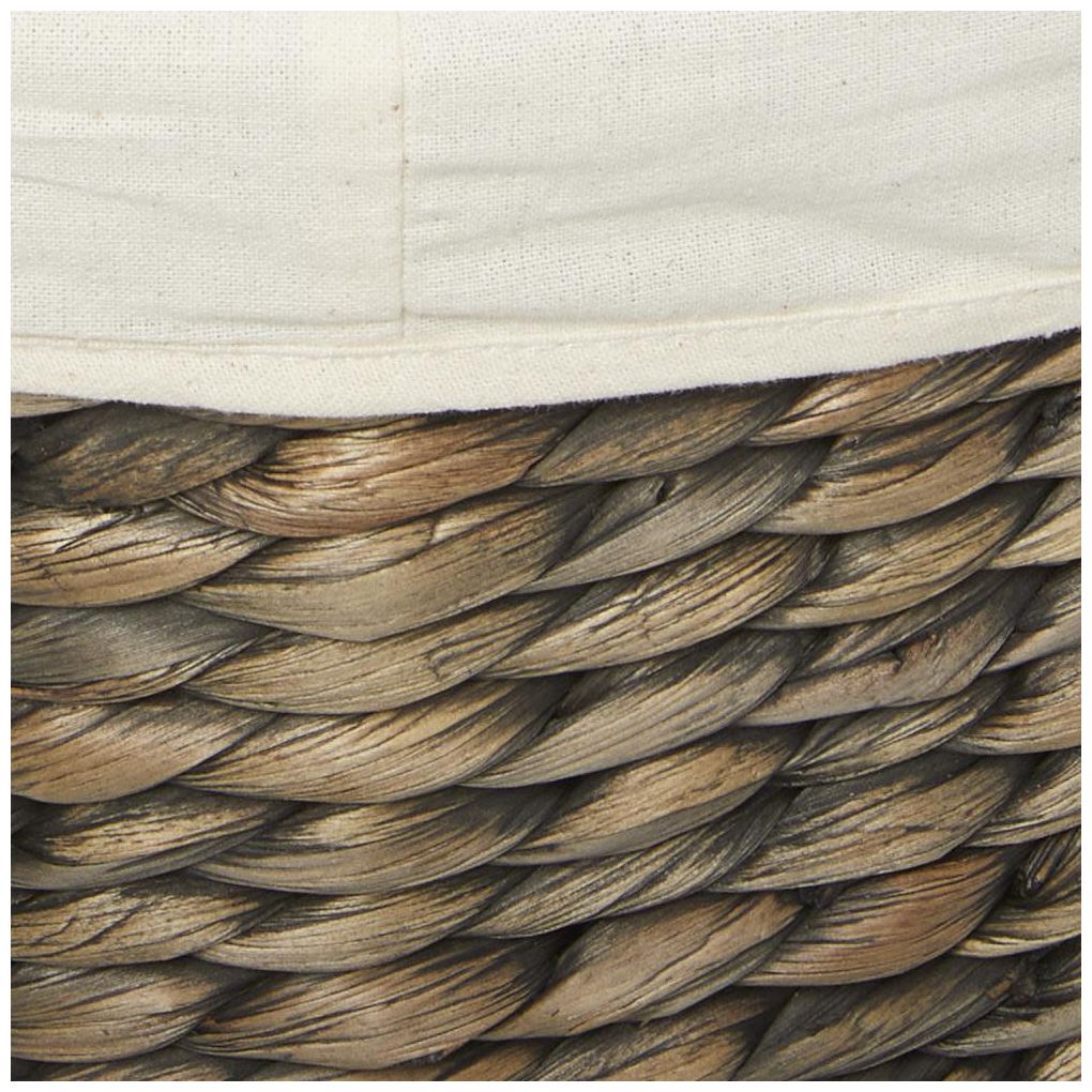 Dark Brown Seagrass Traditional Storage Basket, S/2 24", 25"H