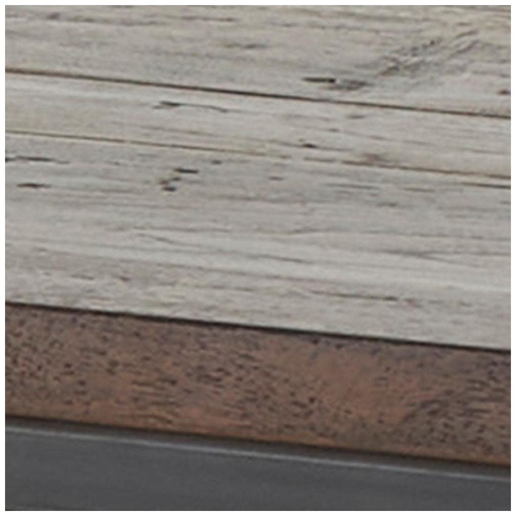 Dark Brown Teak Wood Contemporary Console Table, 72" x 19" x 31"