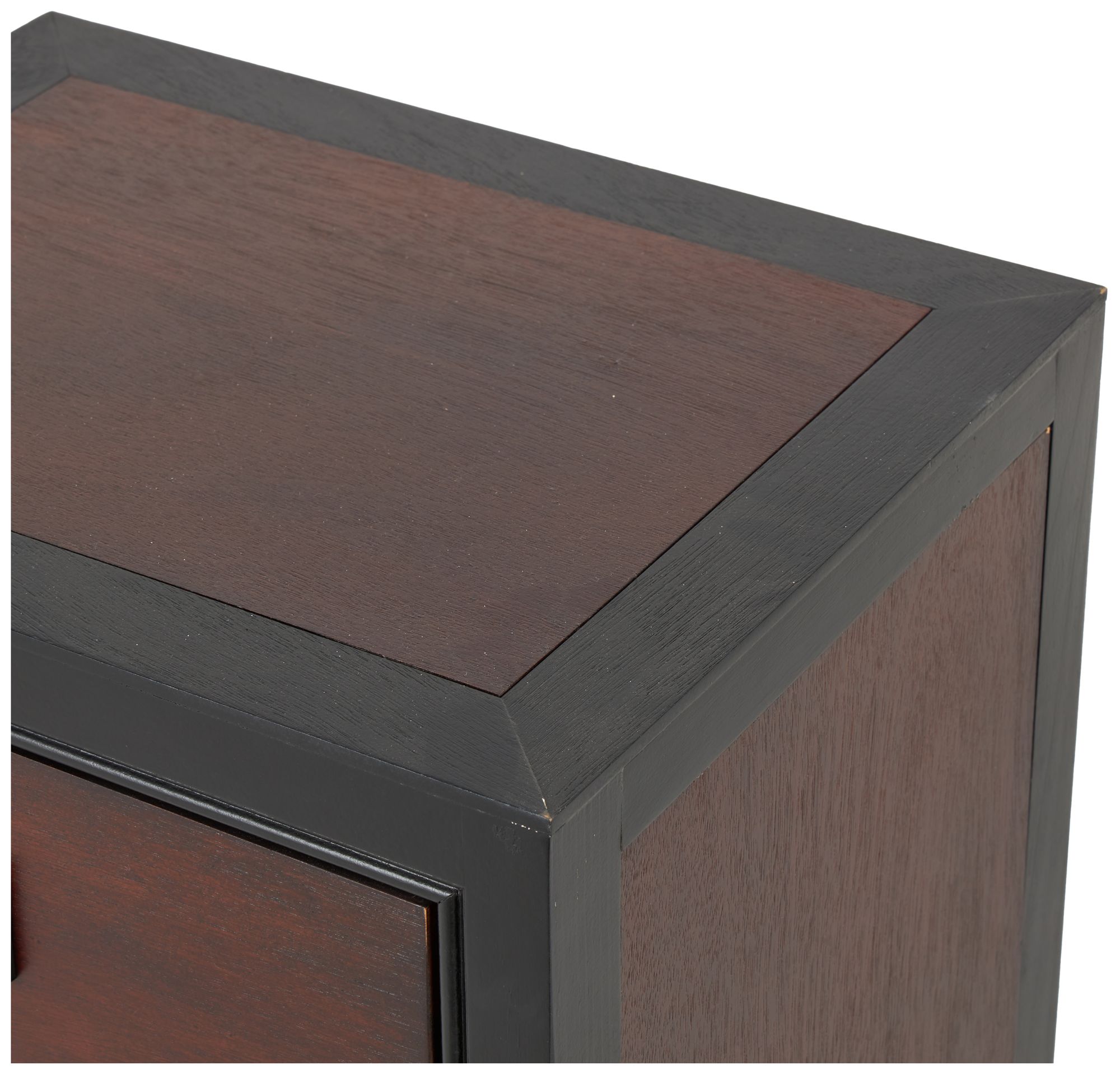Image 2 Dark Brown Wood Contemporary Cabinet, 16" x 13" x 26" more views