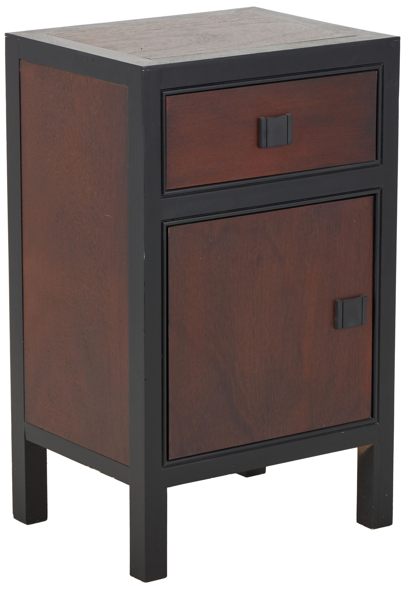 Image 6 Dark Brown Wood Contemporary Cabinet, 16" x 13" x 26" more views