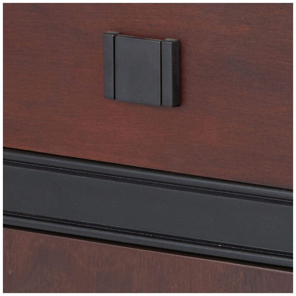 Dark Brown Wood Contemporary Cabinet, 16" x 13" x 26"
