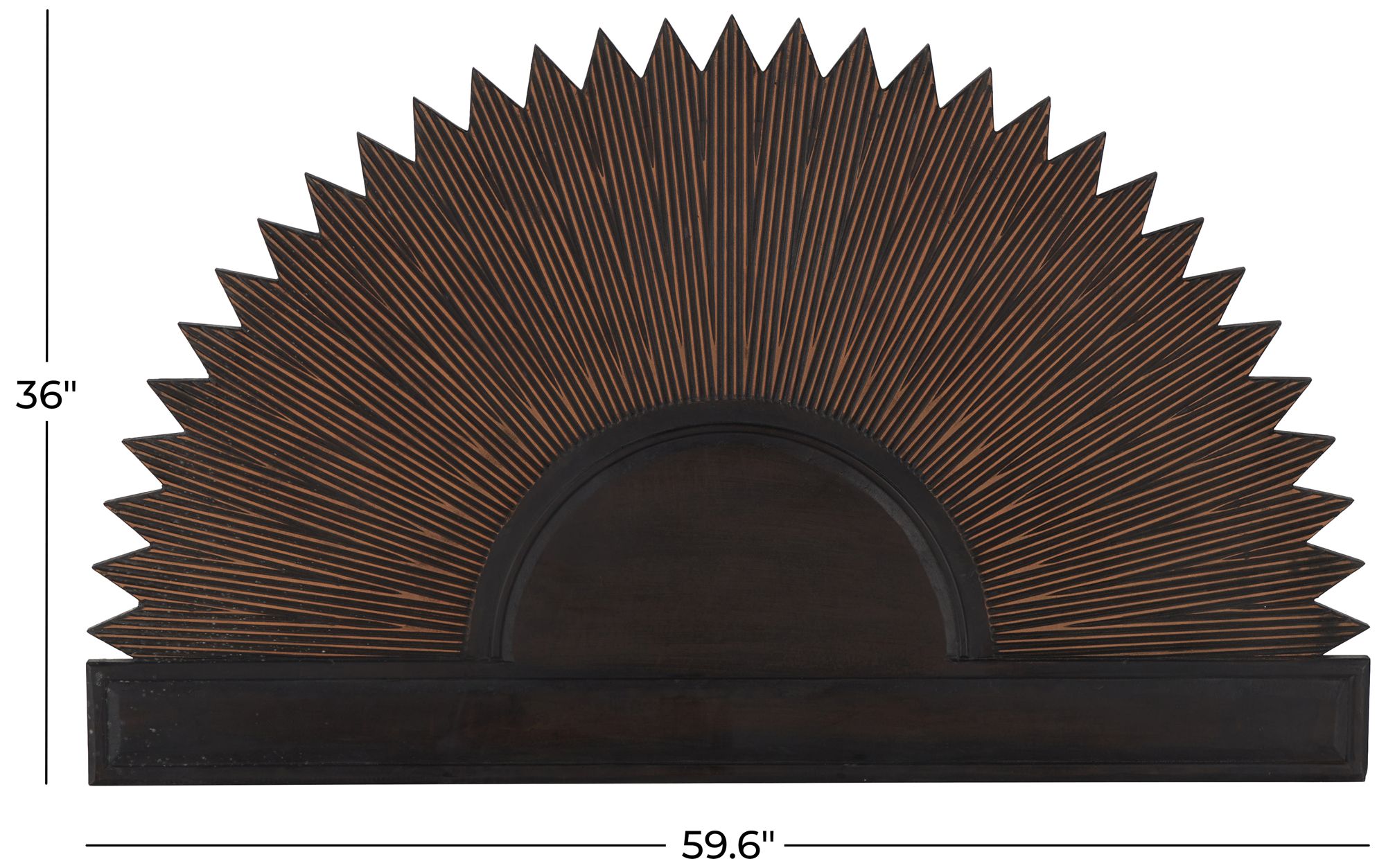 Image 7 Dark Brown Wooden Traditional Wall Decor, 60" x 1" x 36" more views