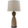 Dark Brown Wrapped Rope Table Lamp
