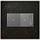 Dark Burnished Pewter 2-Gang Wall Plate w/ Switch and Dimmer