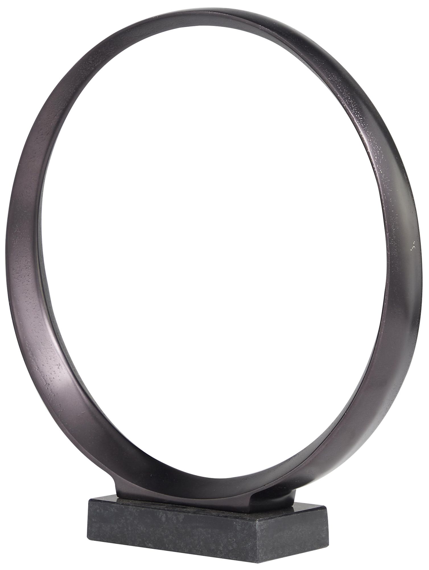 Image 5 Dark Gray Aluminum Metal Contemporary Sculpture, S/2 17", 14"H more views