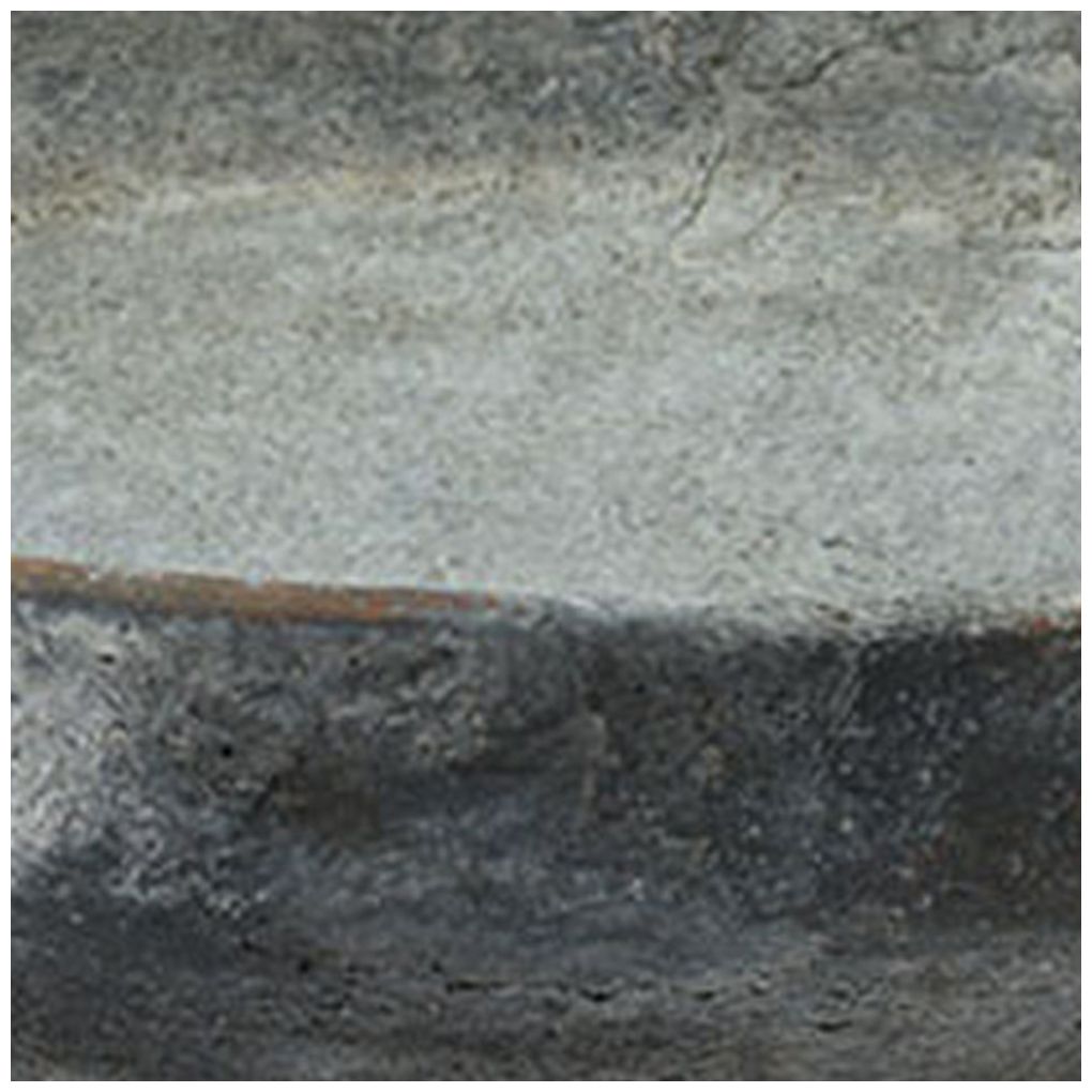Dark Gray Ceramic Rustic Decorative Bowl, 12" x 12" x 4"