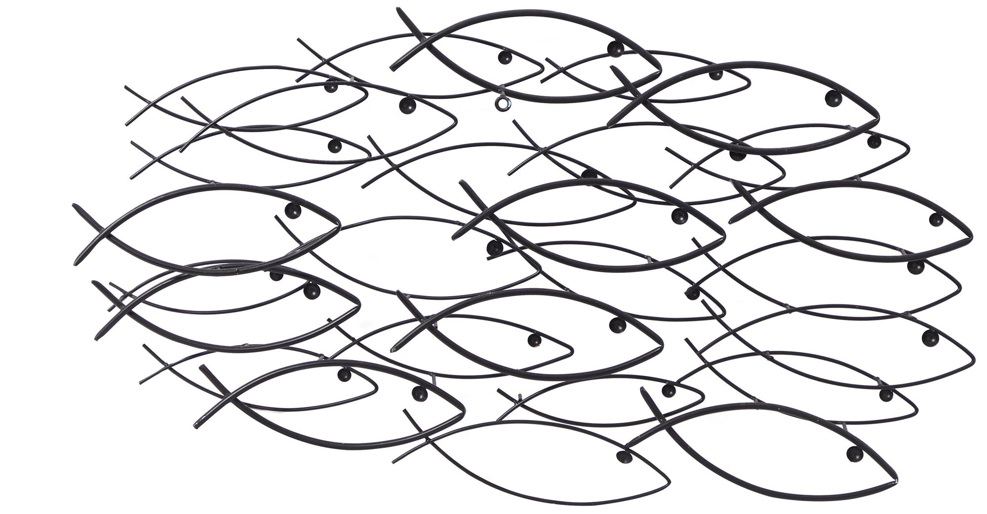 Image 4 Dark Gray Metal Coastal Wall Decor, 36" x 3" x 19" more views