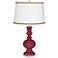 Dark Plum Apothecary Table Lamp with Twist Scroll Trim