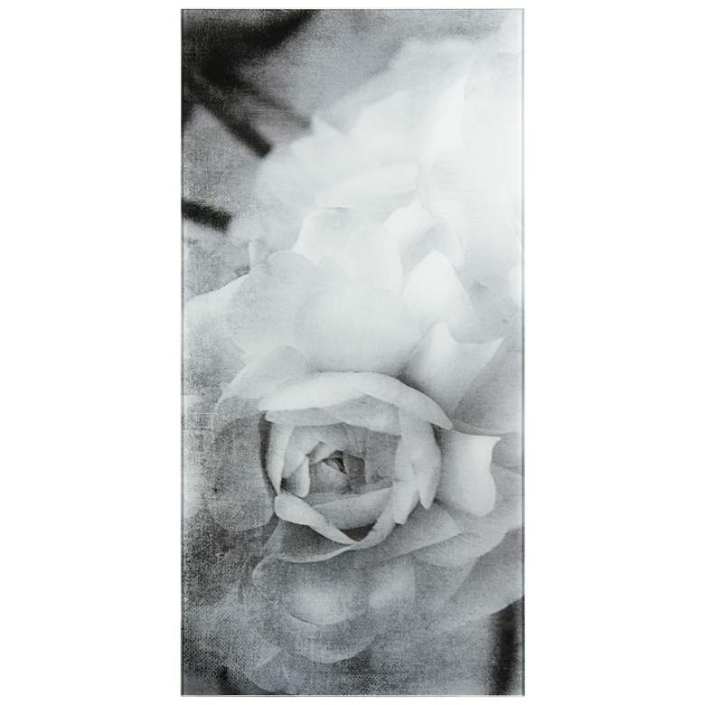 Image 1 Dark Ranunculus I A" Frameless Reverse Printed Tempered Art Glass Wall