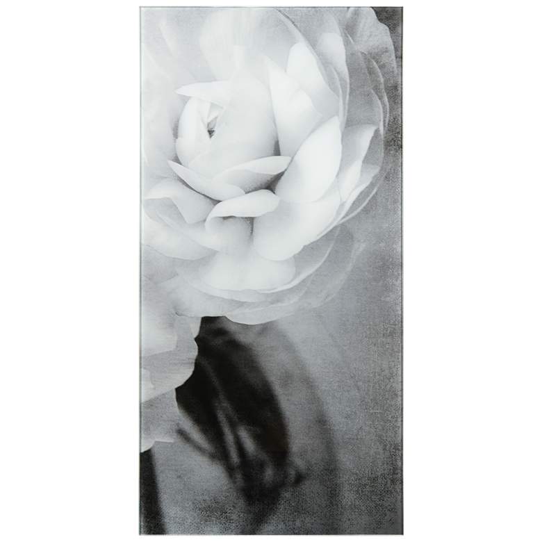 Image 1 Dark Ranunculus I B" Frameless Reverse Printed Tempered Art Glass Wall