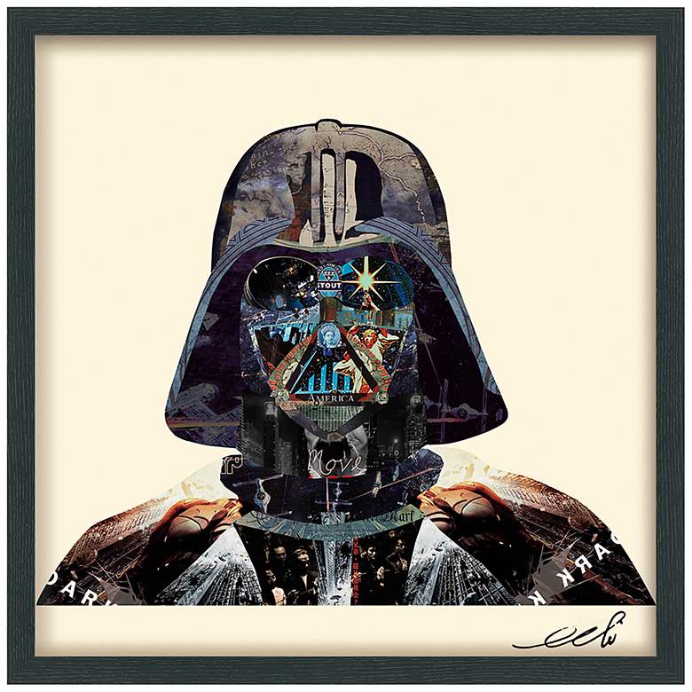 Image 2 Dark Side 25" High Dimensional Collage Framed Wall Art