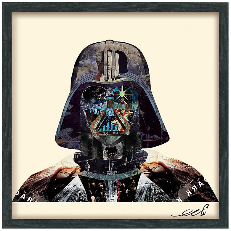 Image 2 Dark Side 25 inch High Dimensional Collage Framed Wall Art