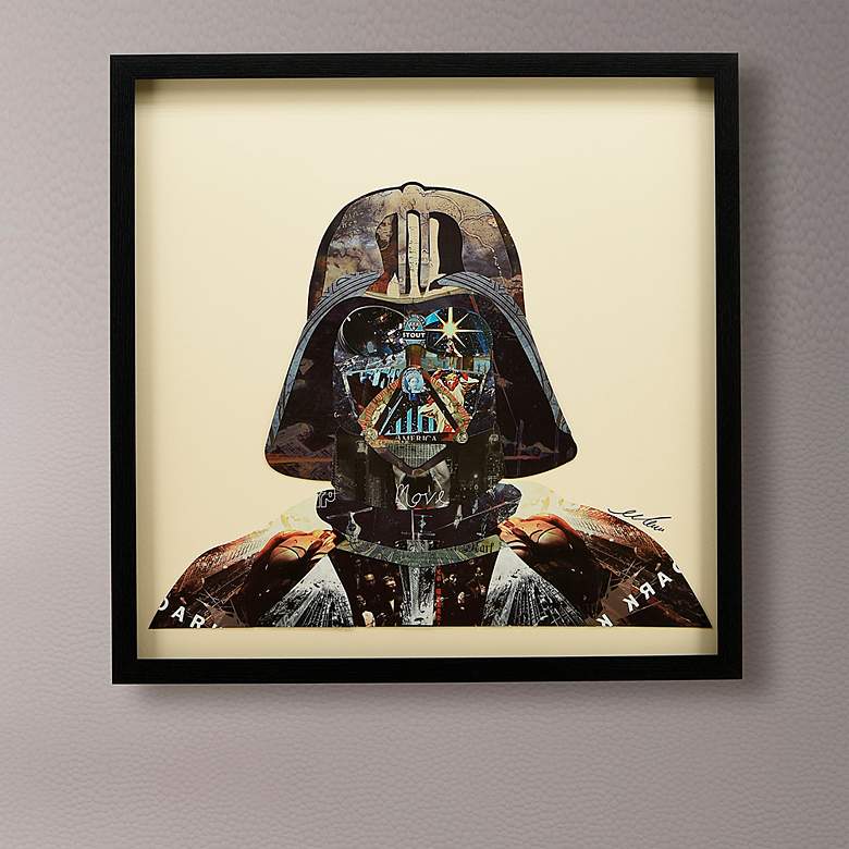 Image 1 Dark Side 25" High Dimensional Collage Framed Wall Art