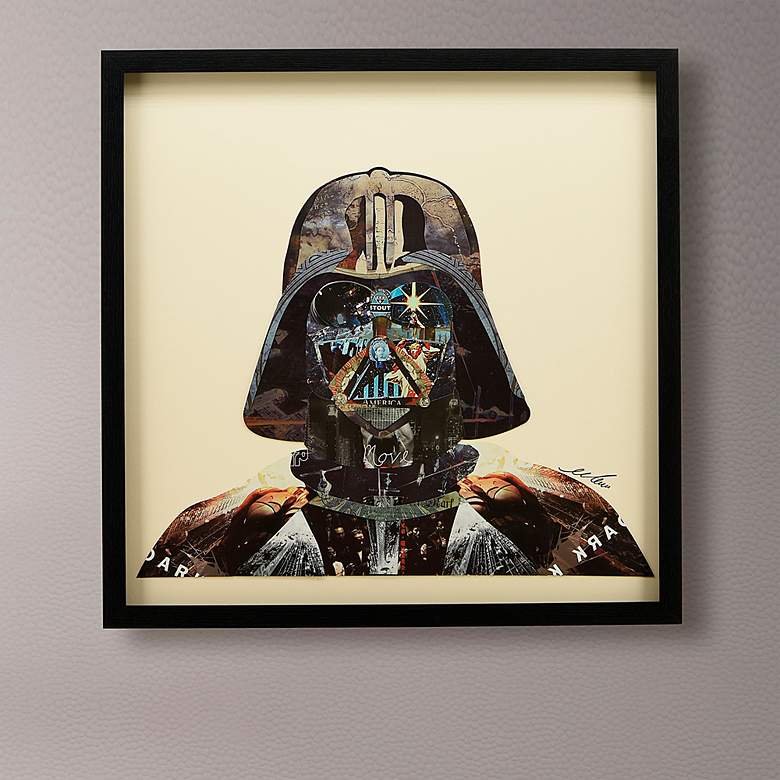 Image 1 Dark Side 25 inch High Dimensional Collage Framed Wall Art