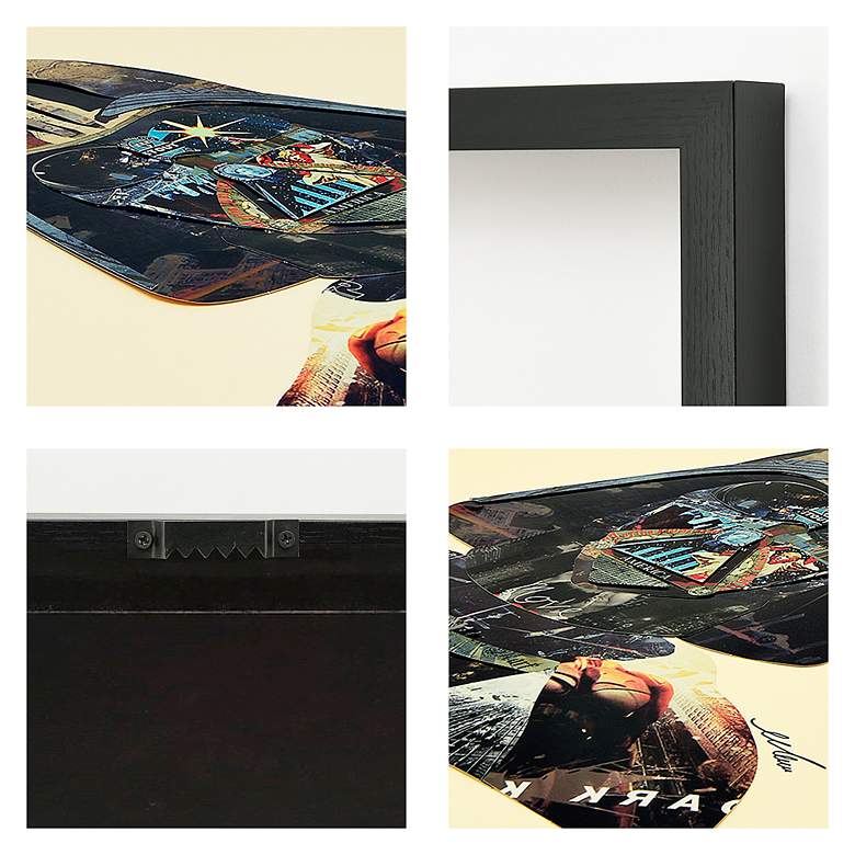 Image 3 Dark Side 25" High Dimensional Collage Framed Wall Art more views