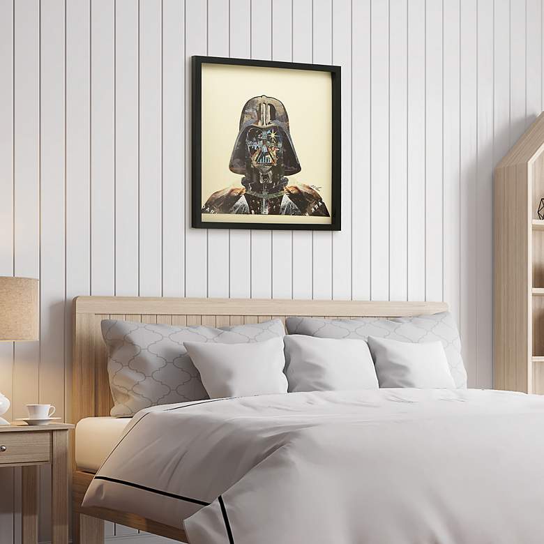Image 5 Dark Side 25" High Dimensional Collage Framed Wall Art more views
