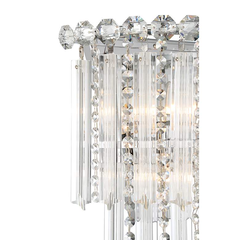 Image 3 Darla 14" High Chrome and Crystal 3-Light Wall Sconce more views