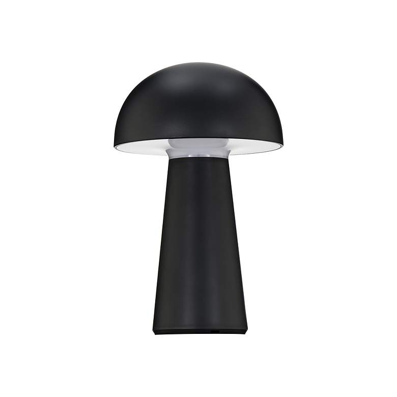 Image 2 Darla 8.63"H x 5.38"W 1-Light Rechargeable Table Lamp in Black more views