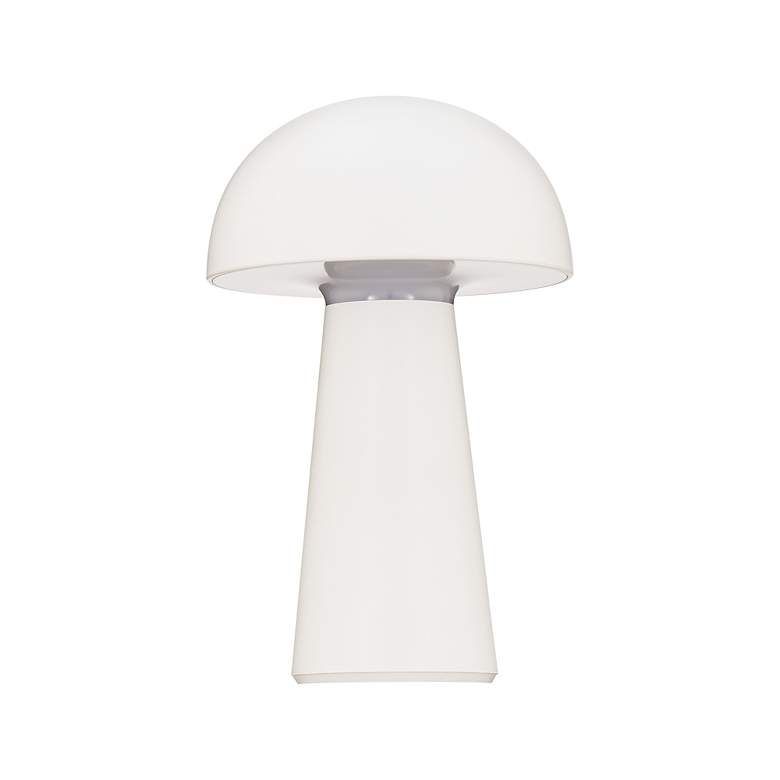 Image 2 Darla 8.63"H x 5.38"W 1-Light Rechargeable Table Lamp in White more views