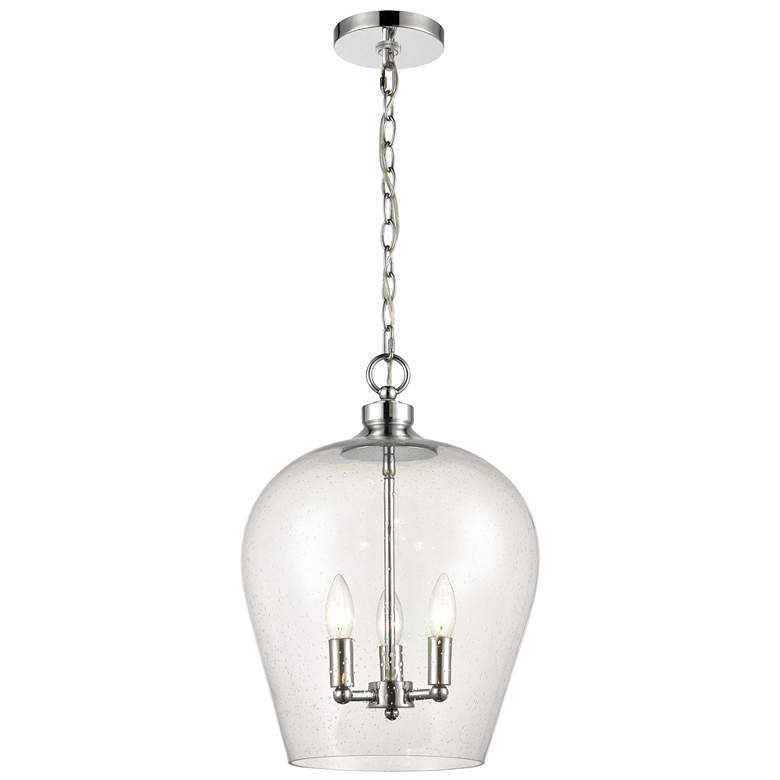 Image 1 Darlene 13" Wide 3-Light Pendant - Polished Chrome
