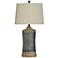 Darley 30"H Light Brown Gray Table Lamp w/ Natural Shade