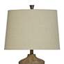 4_Darley 30"H Light Brown Gray Table Lamp w/ Natural Shade more views
