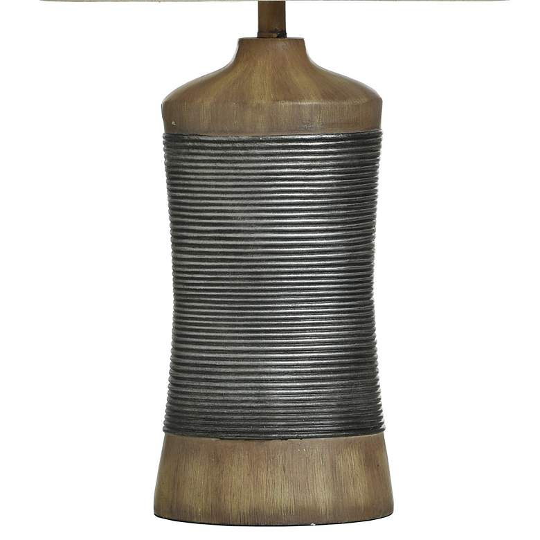 Image 5 Darley 30"H Light Brown Gray Table Lamp w/ Natural Shade more views