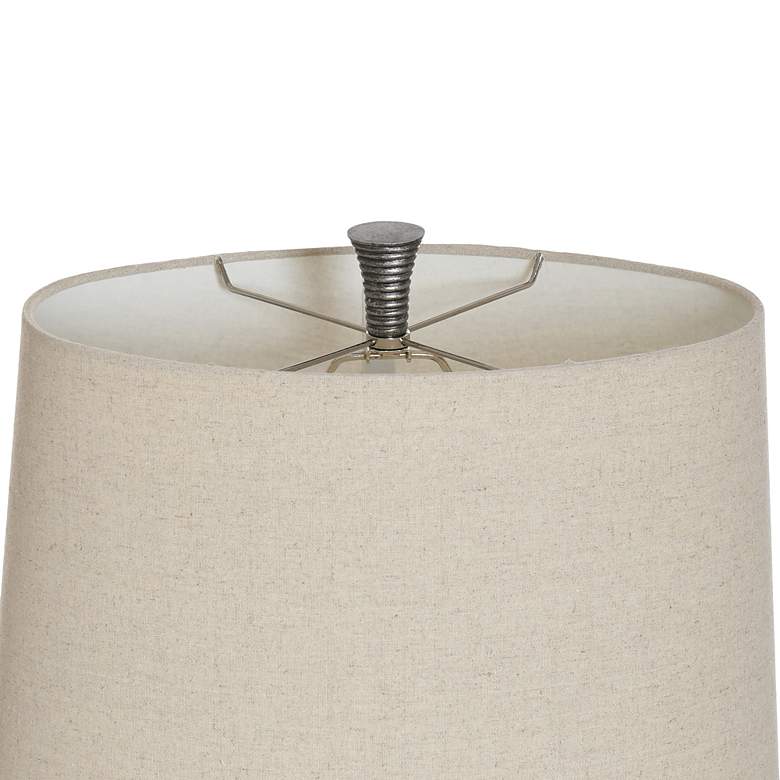Image 6 Darley 30"H Light Brown Gray Table Lamp w/ Natural Shade more views