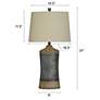 7_Darley 30"H Light Brown Gray Table Lamp w/ Natural Shade more views