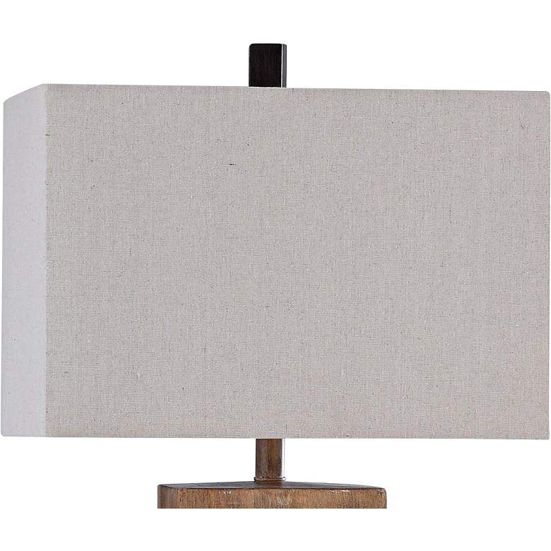 Image 2 Darley 32" High Silver Painted and Brown Brushed Table Lamp more views