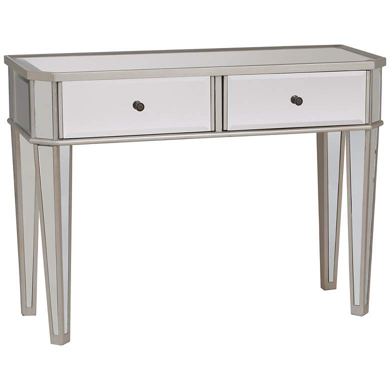 Image 1 Darling Mirrored 2-Drawer Console Table