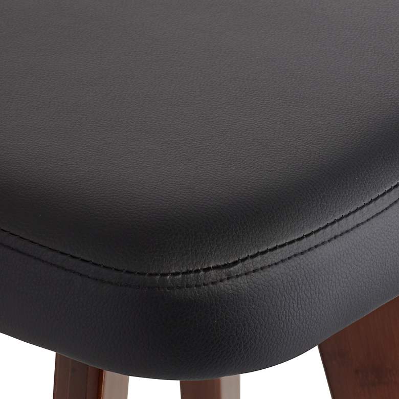 Image 4 Darnton 26 1/2" Black Faux Leather Swivel Counter Stools Set of 2 more views