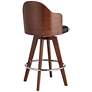 7_Darnton 26 1/2" Black Faux Leather Swivel Counter Stools Set of 2 more views