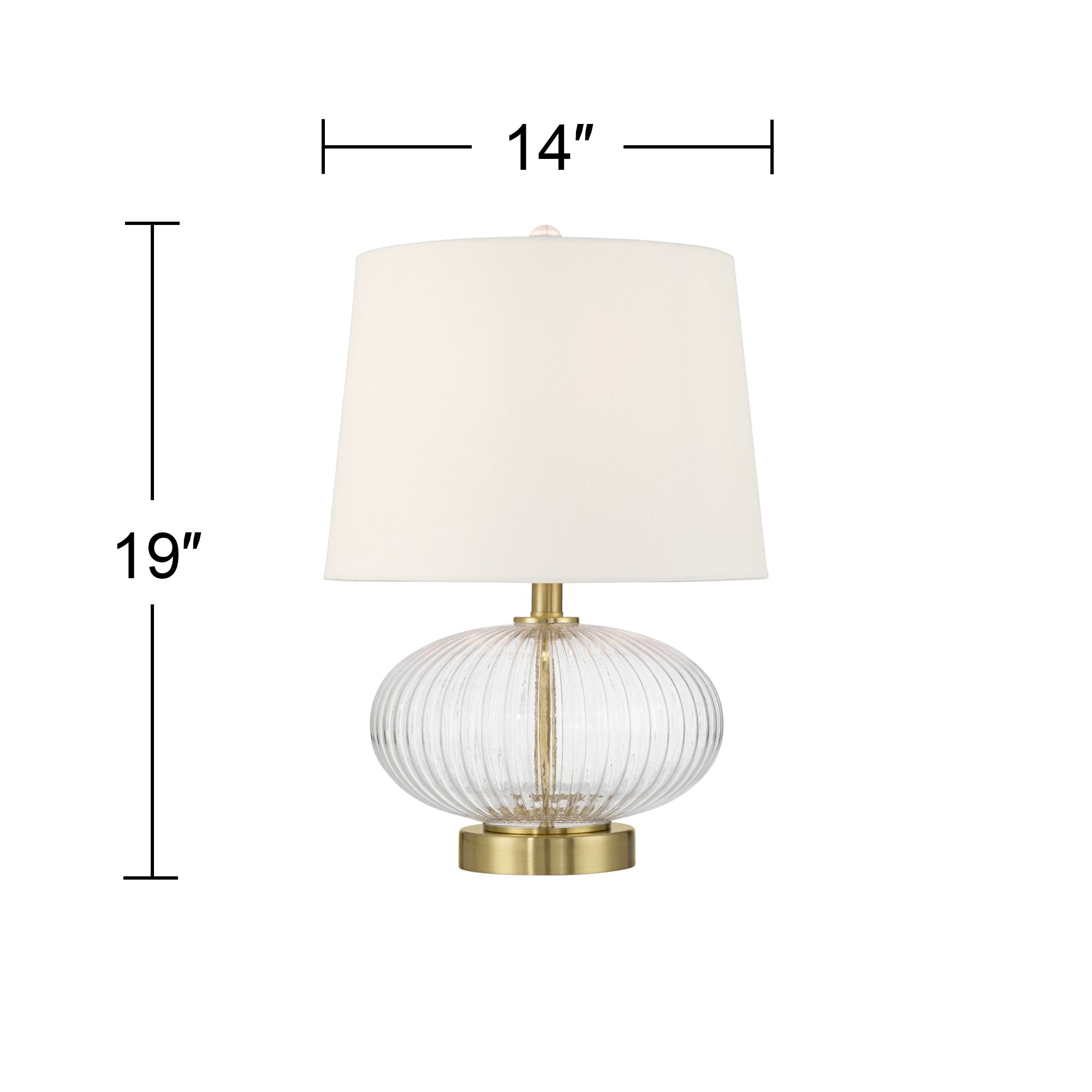 Watch A Video About the Darrah Clear Glass Table Lamp