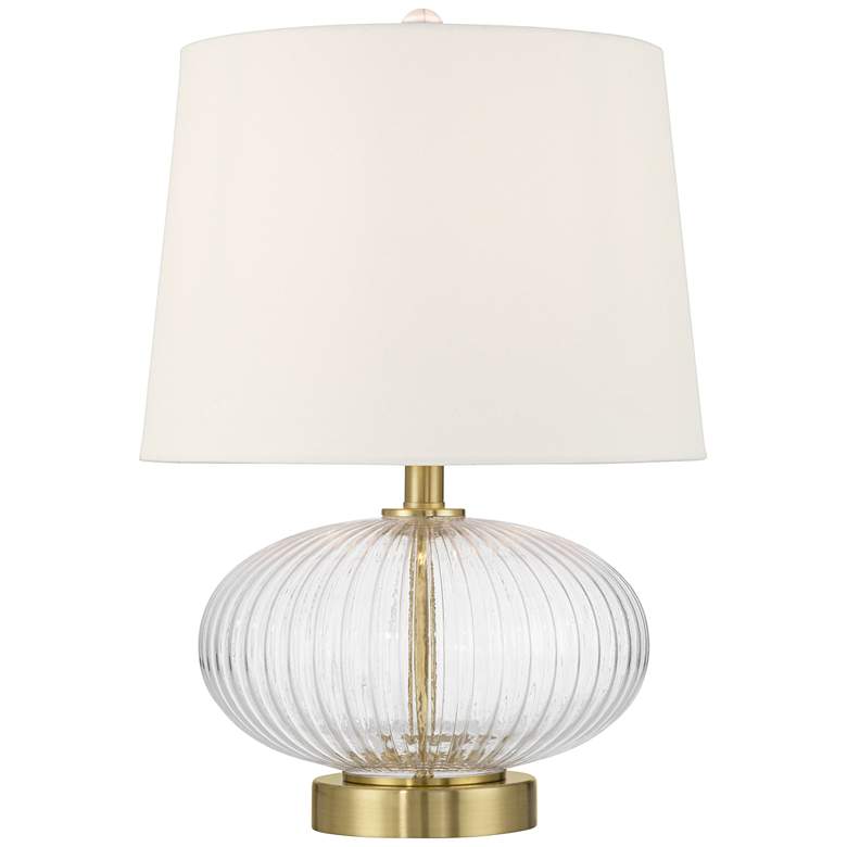 Image 1 Darrah 19" High Clear Glass Table Lamp