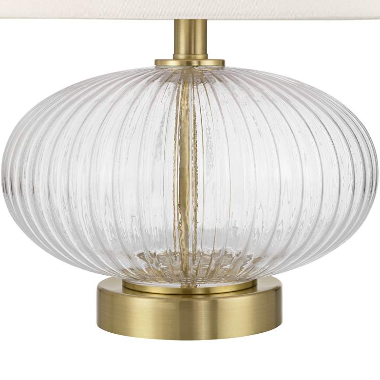 Image 5 Darrah 19" High Clear Glass Table Lamp more views