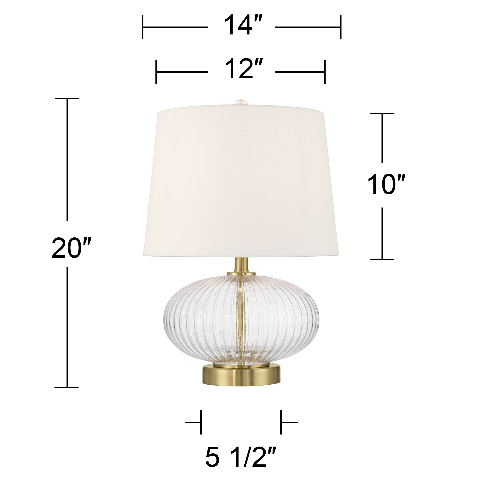 Watch A Video About the Darrah Clear Glass Table Lamp
