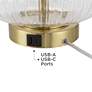Darrah 20" High Clear Glass Table Lamp in scene