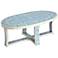 Darrieux 37 1/2" Wide Blue Bone Inlay Coffee Table