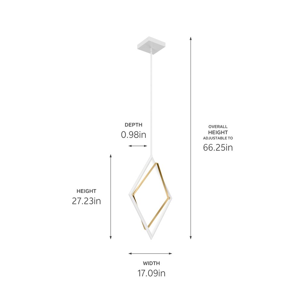 Image 6 Darski White Chandelier/Pendant more views