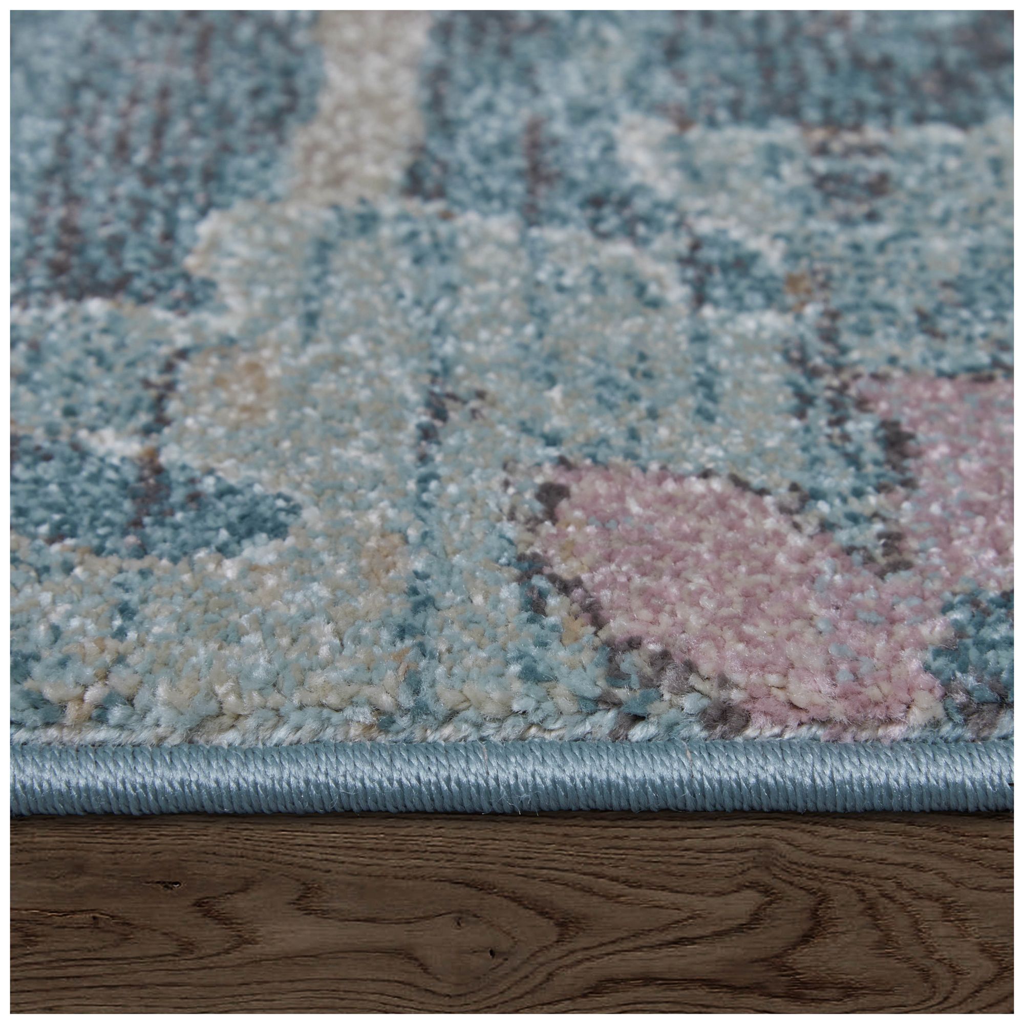 Dartmouth Abstract Indoor Blue Area Rug 39QMF 2'-6" x 7'-3"